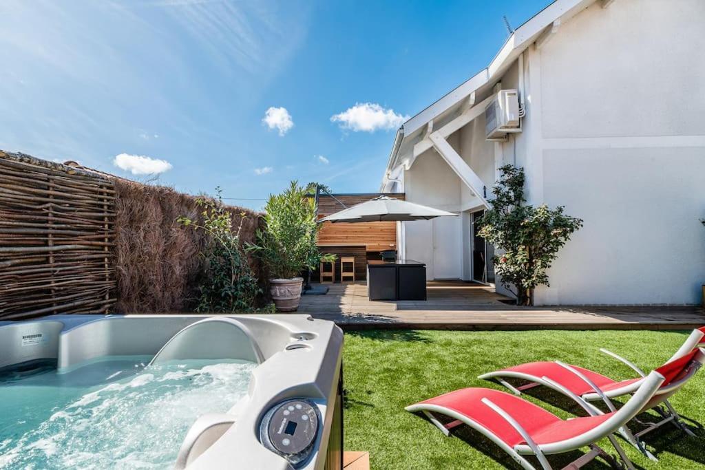 Ravissante Maison 3* Avec Jacuzzi Proche Lac Biscarrosse Exterior photo